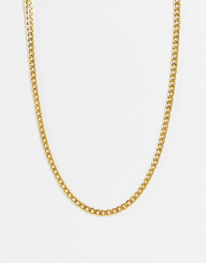 Icon Brand Deposit Stainless Steel Chain Necklace In Gold