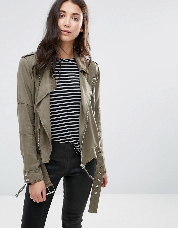 Pam & Gela Army Jacket - Green