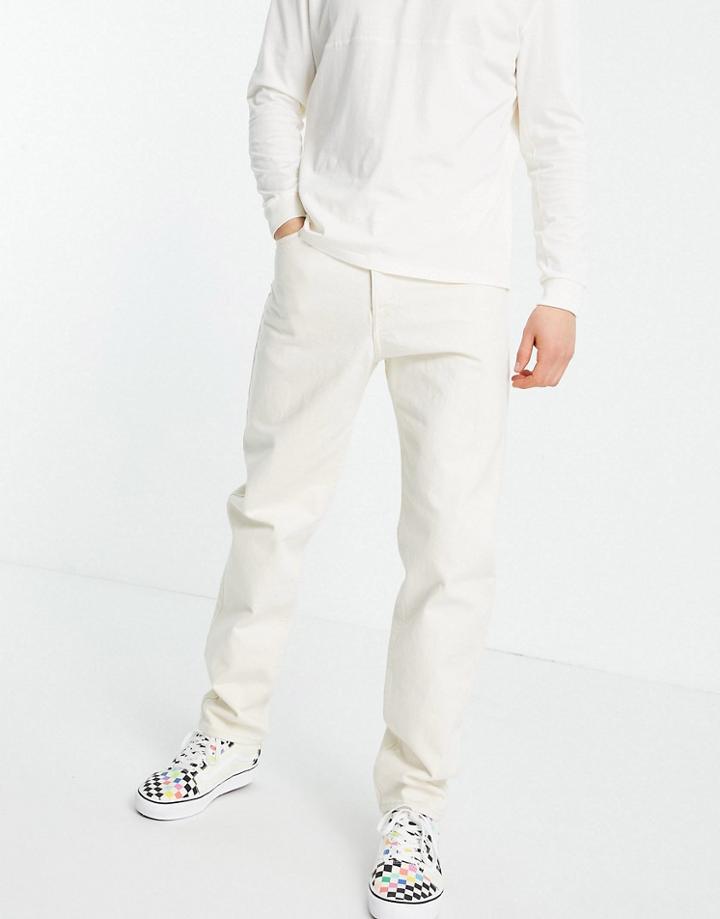 Weekday Barrel Jeans In Ecru-neutral