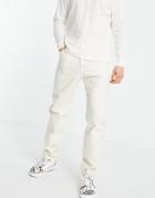 Weekday Barrel Jeans In Ecru-neutral
