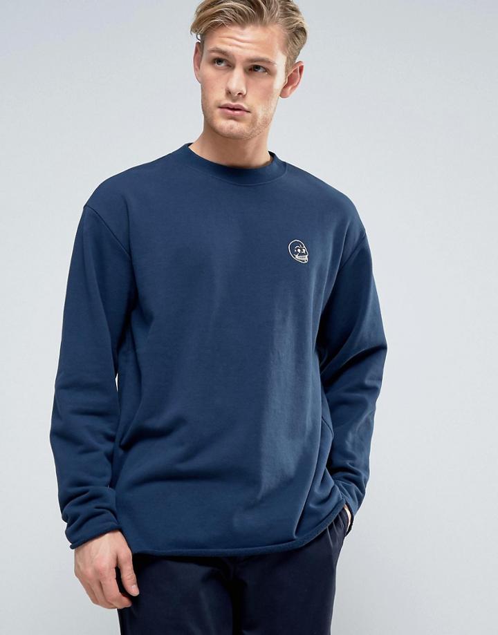 Cheap Monday Victory Now Sweater Tiny Skull - Navy
