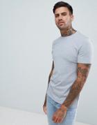 Asos Design Muscle Fit Crew Neck T-shirt In Grey - Gray