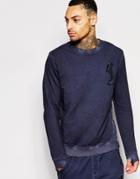 Religion Oil Wash Tracksuit Top - Eclipse Navy