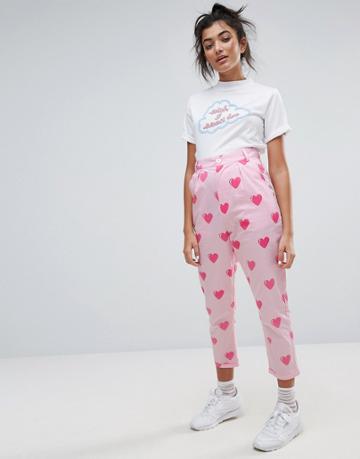 Lazy Oaf Love Pants - Pink