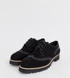 New Look Lace Up Brogue In Black