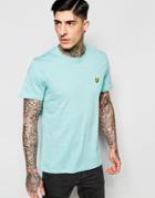 Lyle & Scott T-shirt With Eagle Logo In Mint Marl - Mint