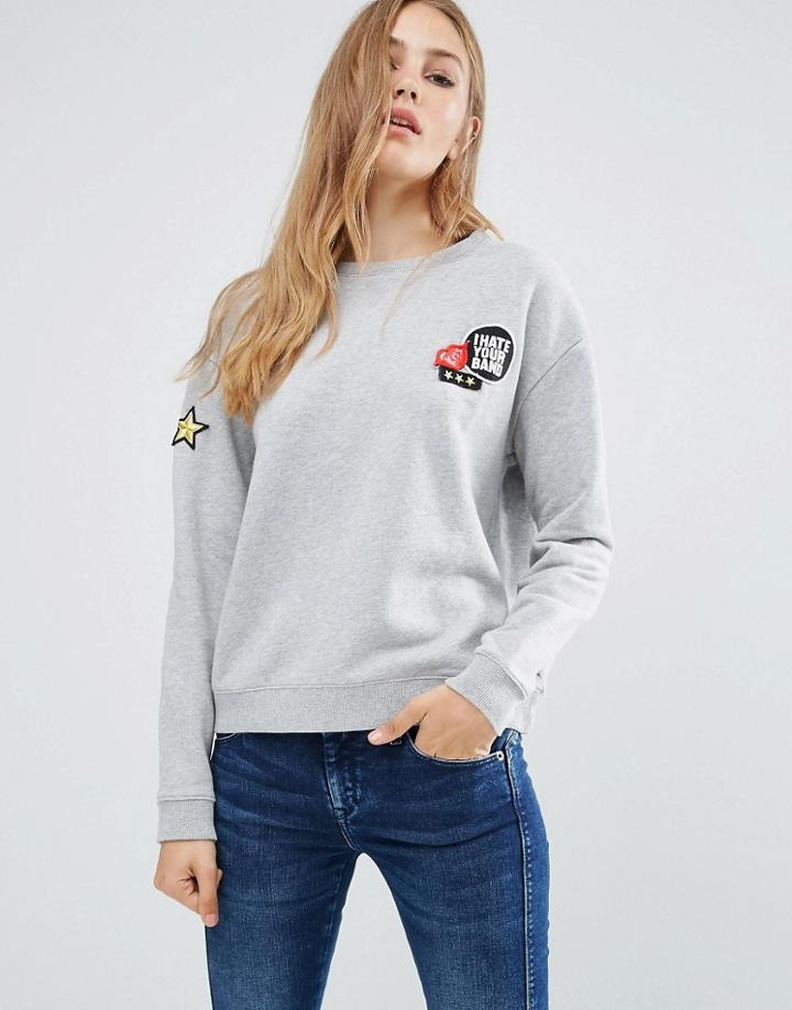 Pepe Jeans Celia Band Sweatshirt - Gray