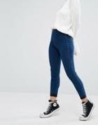 Pull & Bear High Waist Jeggings - Blue