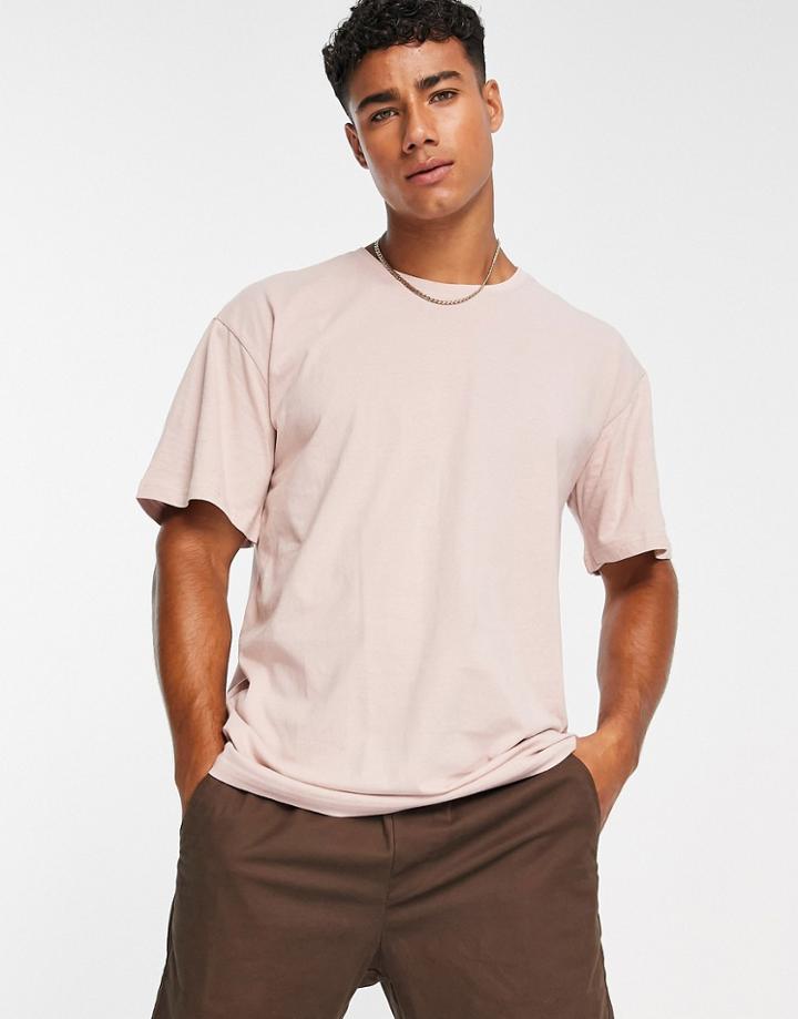 Soul Star Oversized T-shirt In Dusty Pink