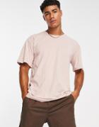 Soul Star Oversized T-shirt In Dusty Pink