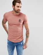 Gym King Muscle T-shirt In Rust - Red