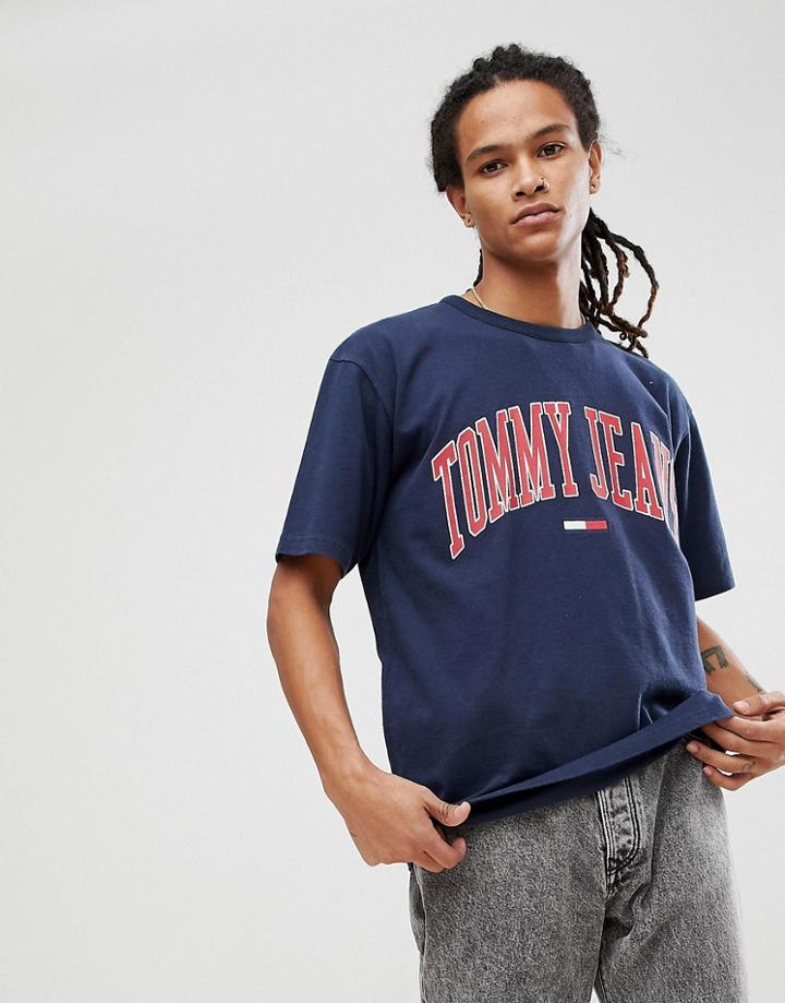 Tommy Jeans Collegiate Capsule T-shirt In Navy - Navy