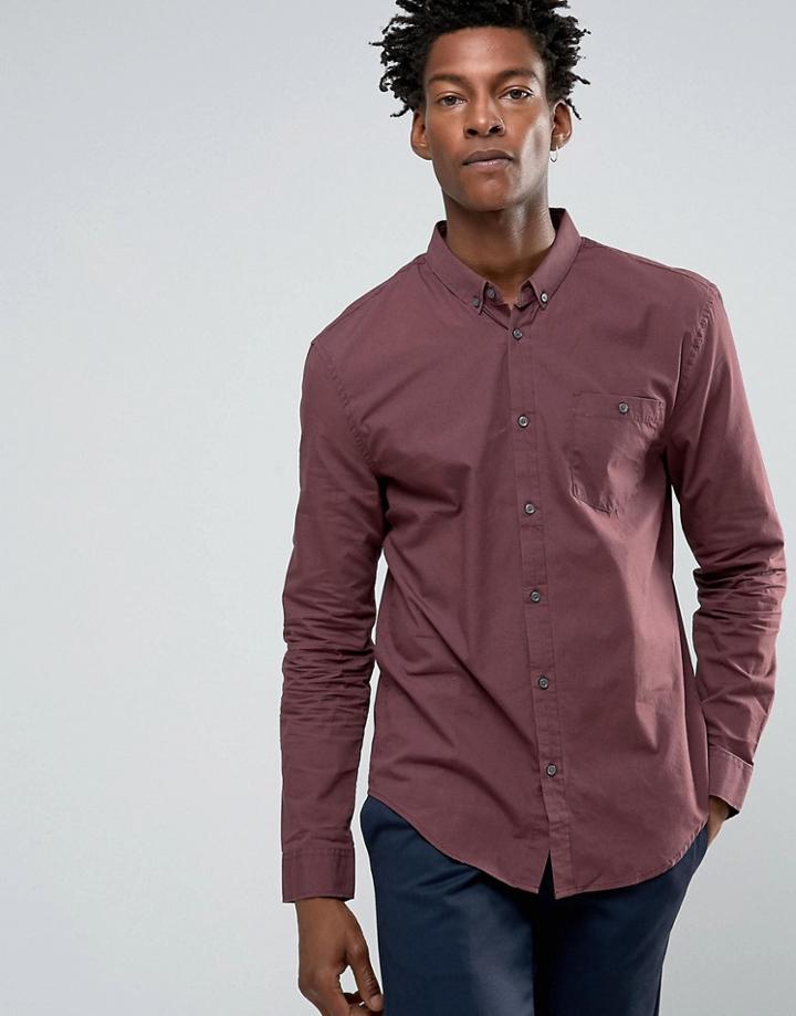 Kiomi Shirt In Regular Fit - Red
