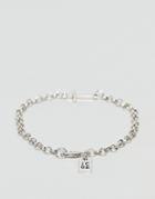 Icon Brand Silver Chain Bracelet With Cross - Silver