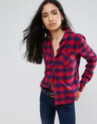 Pepe Jeans Denise Checked Shirt - Red