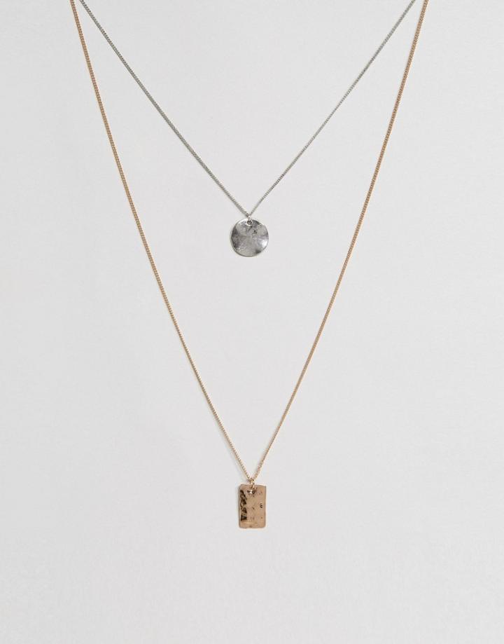 Asos Geometric Necklace Pack - Multi