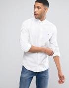 Tommy Hilfiger Stretch Oxford Shirt Slim Fit Buttondown In White - White