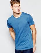 Solid Crew Neck T-shirt - Blue