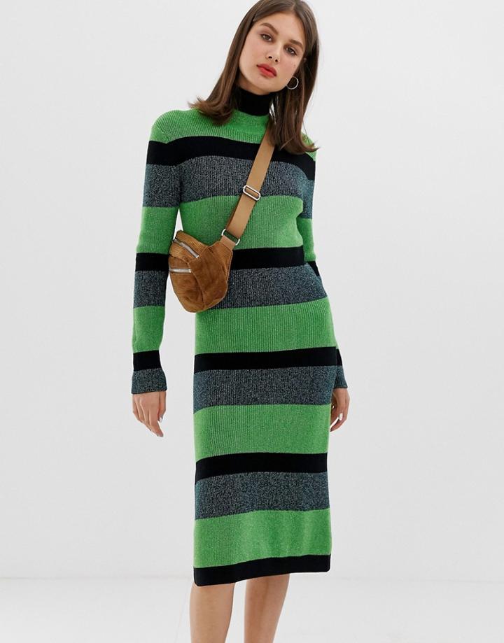 Tiger Of Sweden Jeans Stripe Knitted Dress - Green