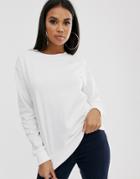 Asos Design Crop Top With High Neck And Open Back In Black