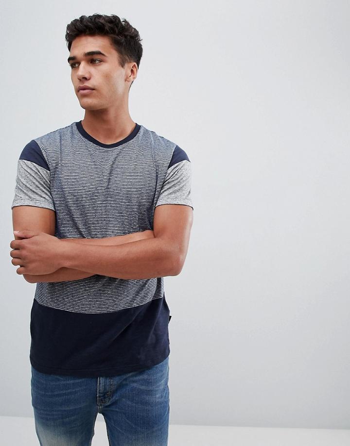 Burton Menswear T-shirt In Navy - Navy