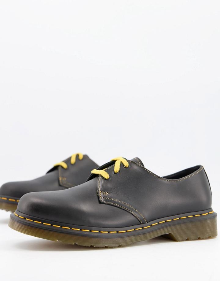 Dr Martens 1461 3 Eye Shoes In Dark Gray-grey