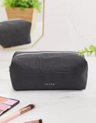 Ted Baker Pozy Reflective Faux Croc Makeup Bag-black