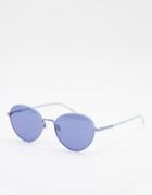 Moschino Love Aviator Style Sunglasses-blues