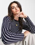 French Connection Rosana Long Sleeve T-shirt In Black