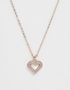 Ted Baker Evaniar Rose Gold Plated Heart Pendant Necklace - Gold