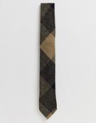 Twisted Tailor Tie In Tan Check