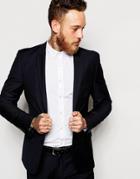 Only & Sons Suit Jacket In Slim Fit - Navy
