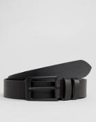 Barneys Leather Belt In Black - Black