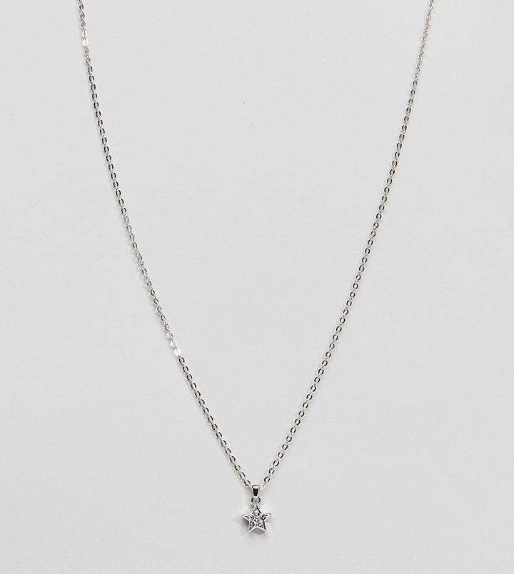 Ted Baker Silver Crystal Star Pendant Necklace - Silver