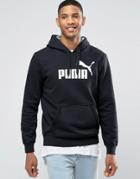 Puma Logo Hoodie In Black 83187001 - Black