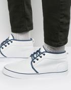 Asos Chukka Sneakers In White - White