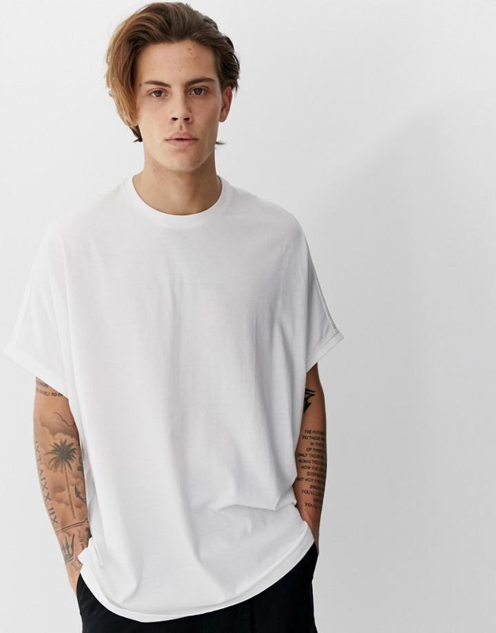 Asos Design Organic Extreme Oversized T-shirt In White - White