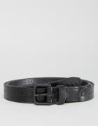 Selected Homme Belt In Leather - Black