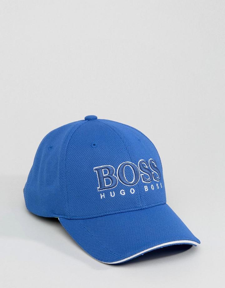 Boss Green By Hugo Boss Logo Cap Blue - Blue