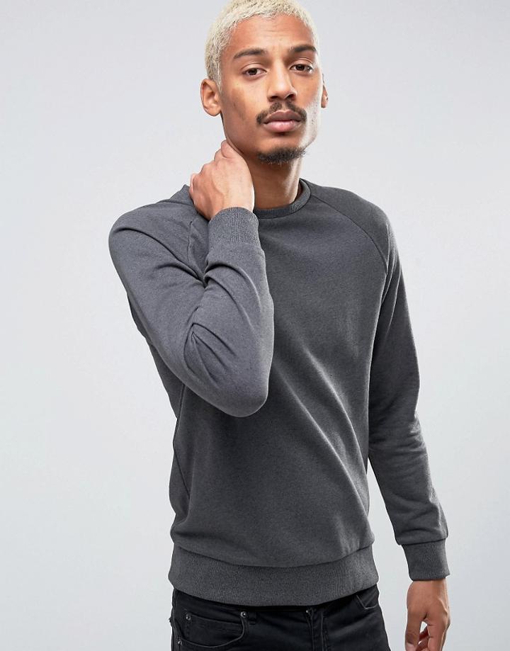 Esprit Sweat With Crew Neck And Raglan Sleeve - Black