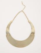 Nylon Collar Necklace - Gold