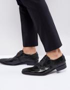 Jeffery West Yardbird Brogue Lace Up Shoes In Black - Black