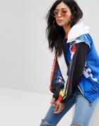 Asos Windbreaker With Sponsorship Graphics - Multi