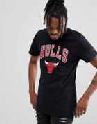 New Era Nba Chicago Bulls T-shirt In Black - Black