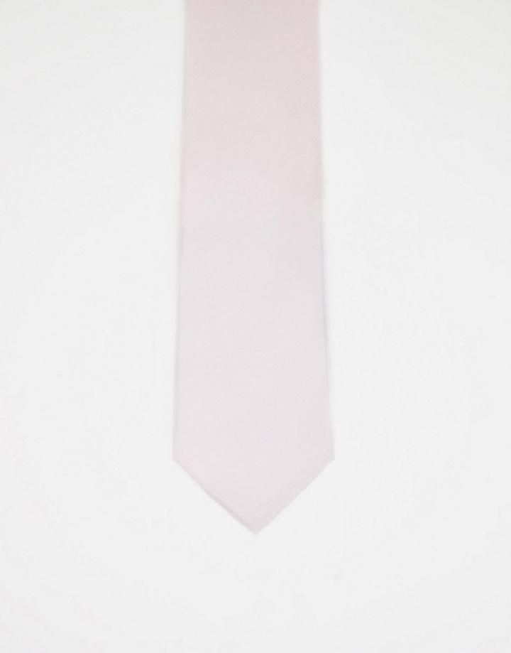 French Connection Plain Tie In Soft Pink