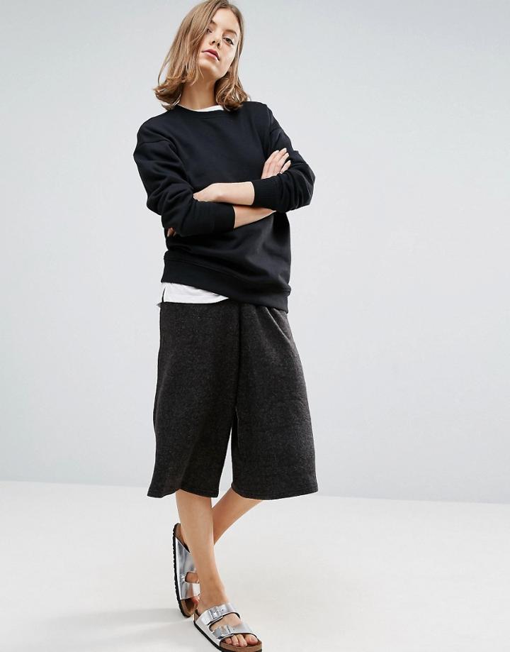Native Youth Drawstring Culottes - Black