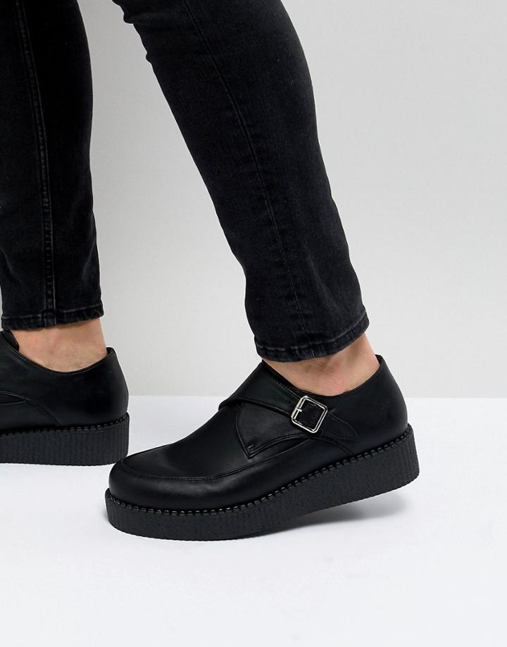 Truffle Collection Creeper Shoe - Black
