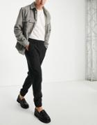 Harry Brown Wide Elasticated Waistband Slim Fit Pants-gray