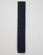 Noose & Monkey Tie Knitted Birdseye - Navy