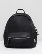 Lamoda Mesh Backpack In Black - Black